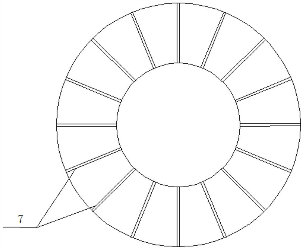 Tire bead structure having high density exhaust line