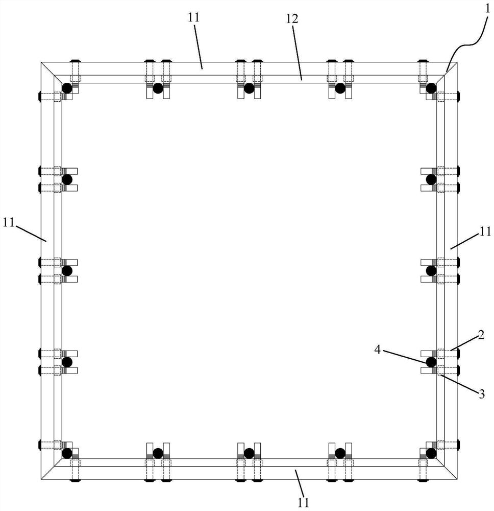 Accurate positioning device for high-turnover frame column main reinforcements