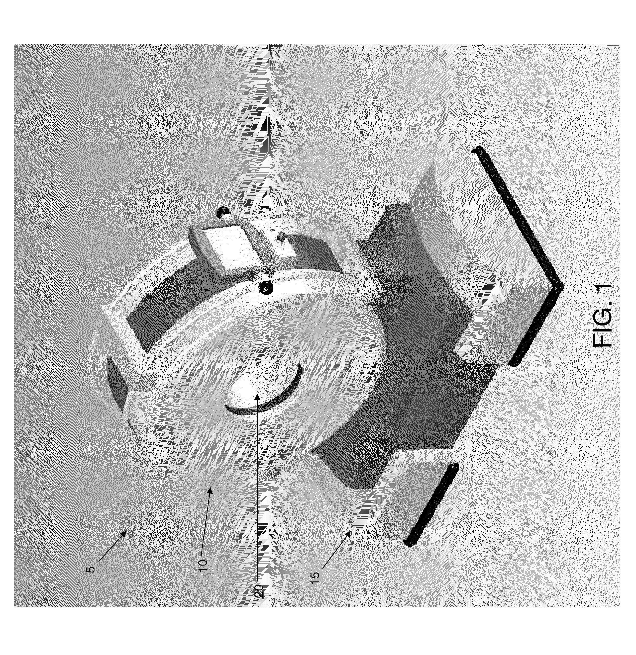 Computerized tomography (CT) imaging system with multi-slit rotatable collimator