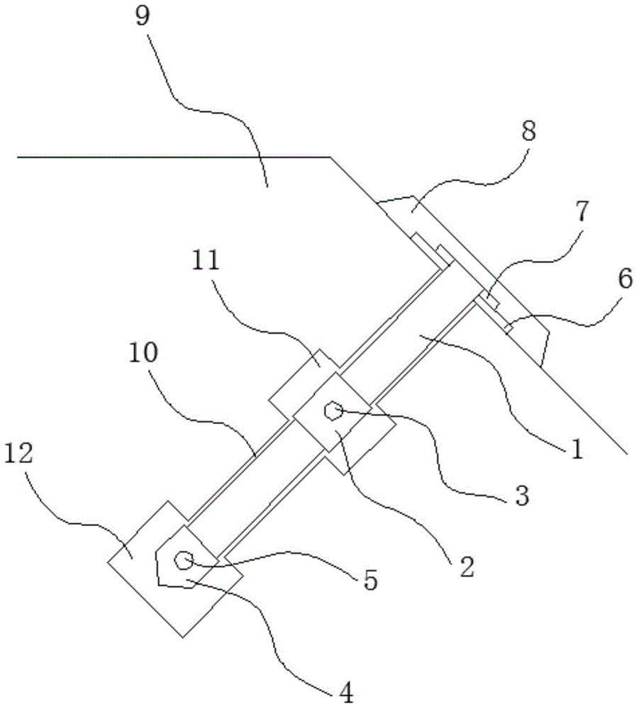 Connected anchor rod and mounting method thereof