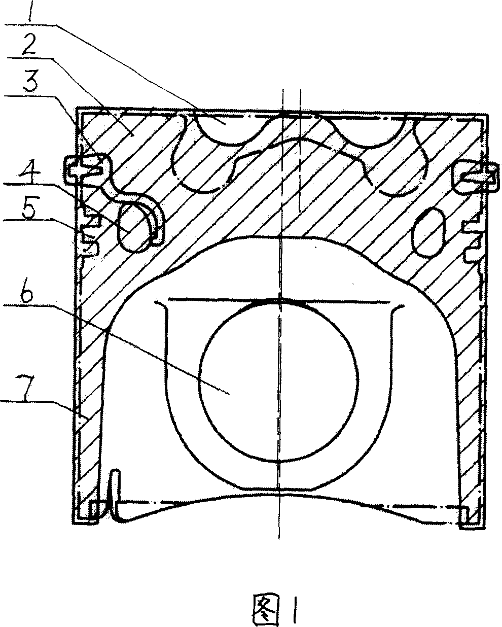 Method for casting piston blank with inner cooling path by liquid state extruding casting process