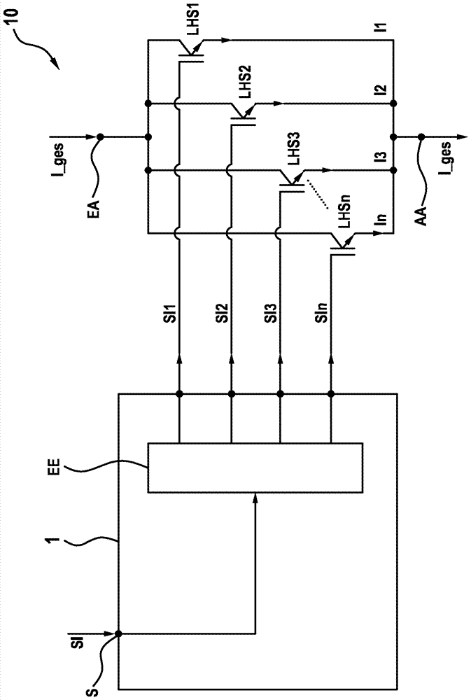 Method and device for controlling power semiconductor switches connected in parallel
