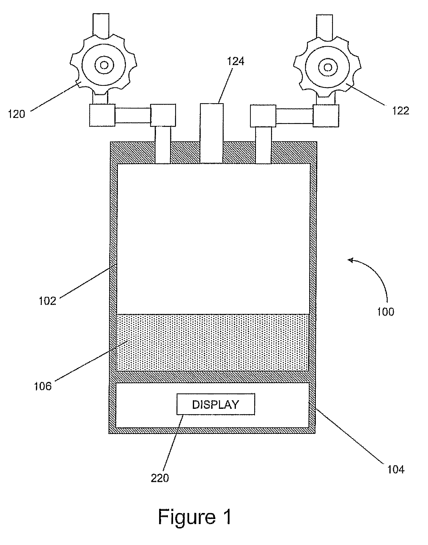 Chemical storage device with integrated load cell