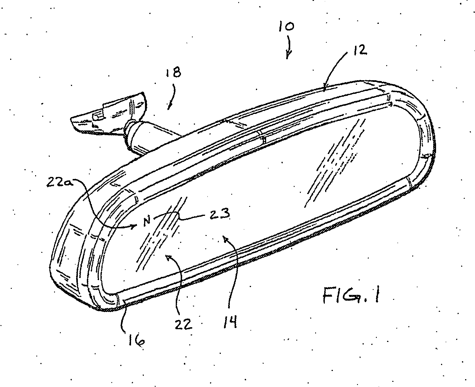 Interior rearview mirror assembly