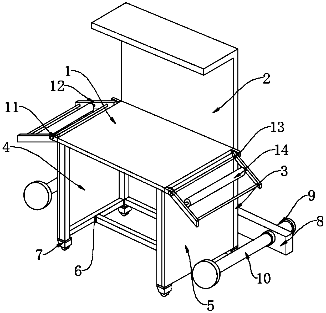 Automatic material collecting device for quality inspection machine