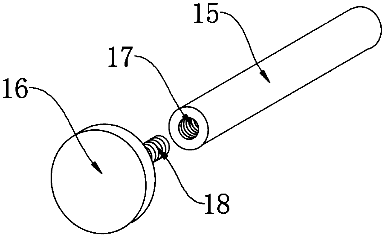 Automatic material collecting device for quality inspection machine