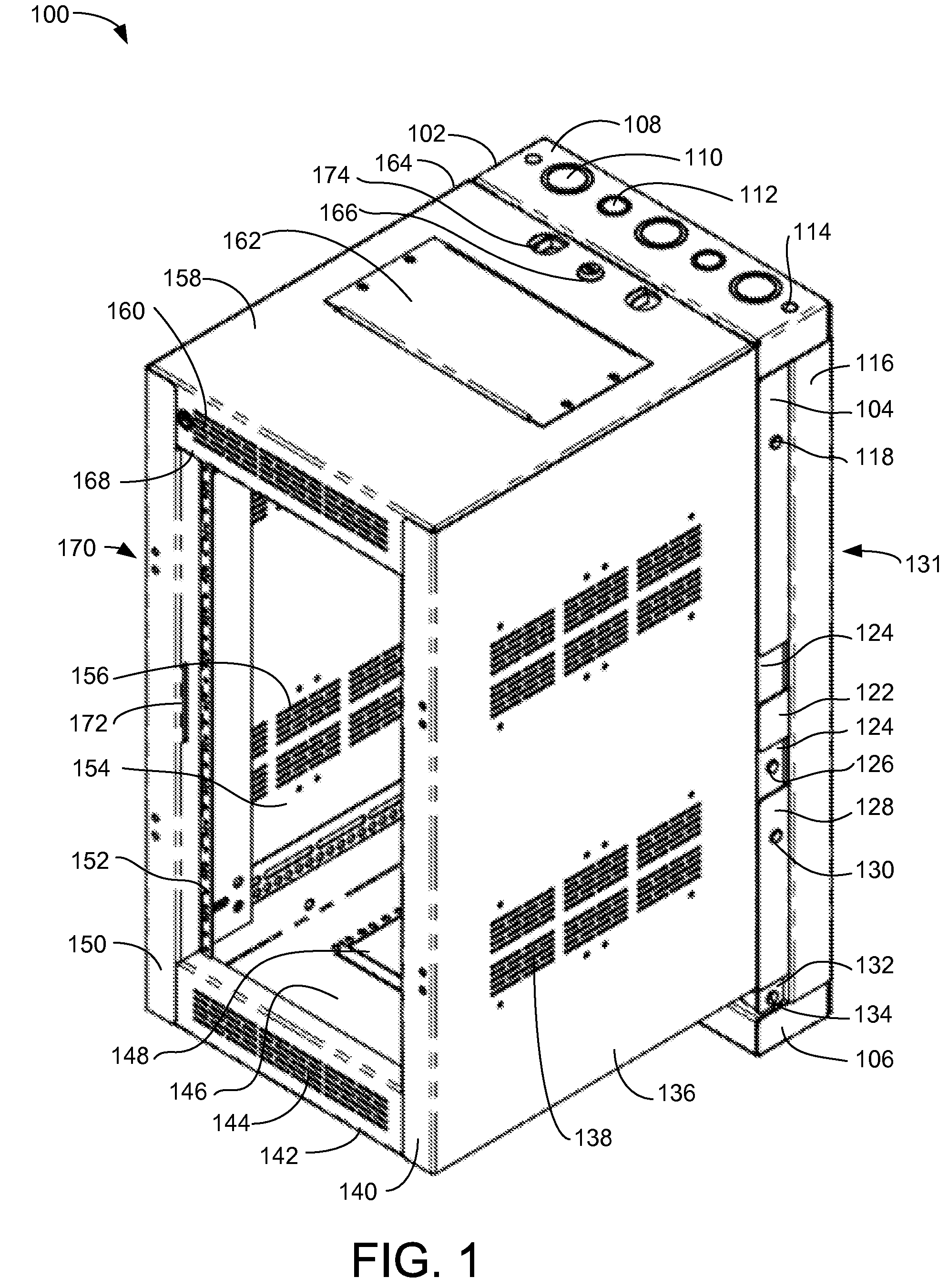 Wall-mounted articulating half rack cabinet system