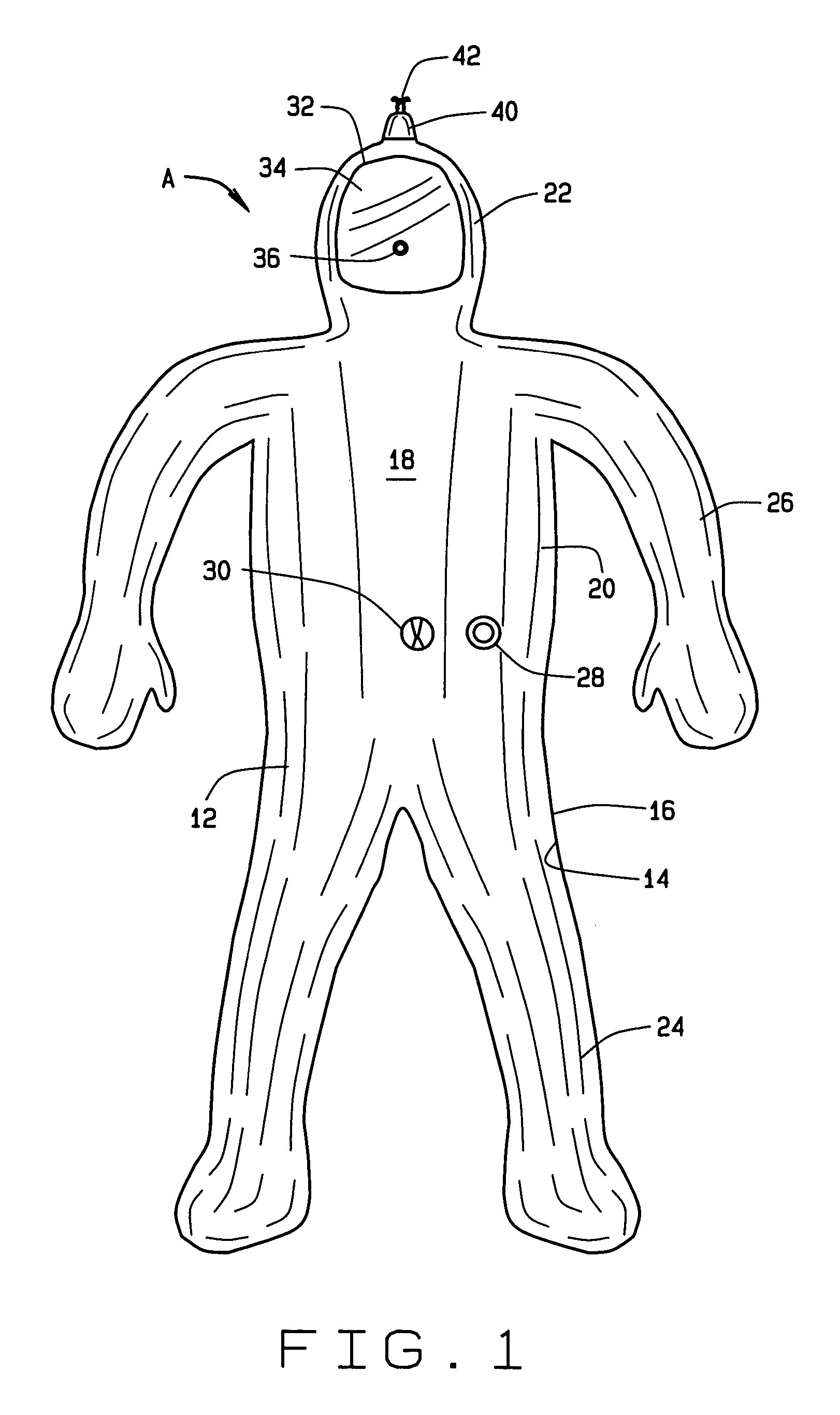 Body volume measurement apparatus and method of measuring the body volume of a person