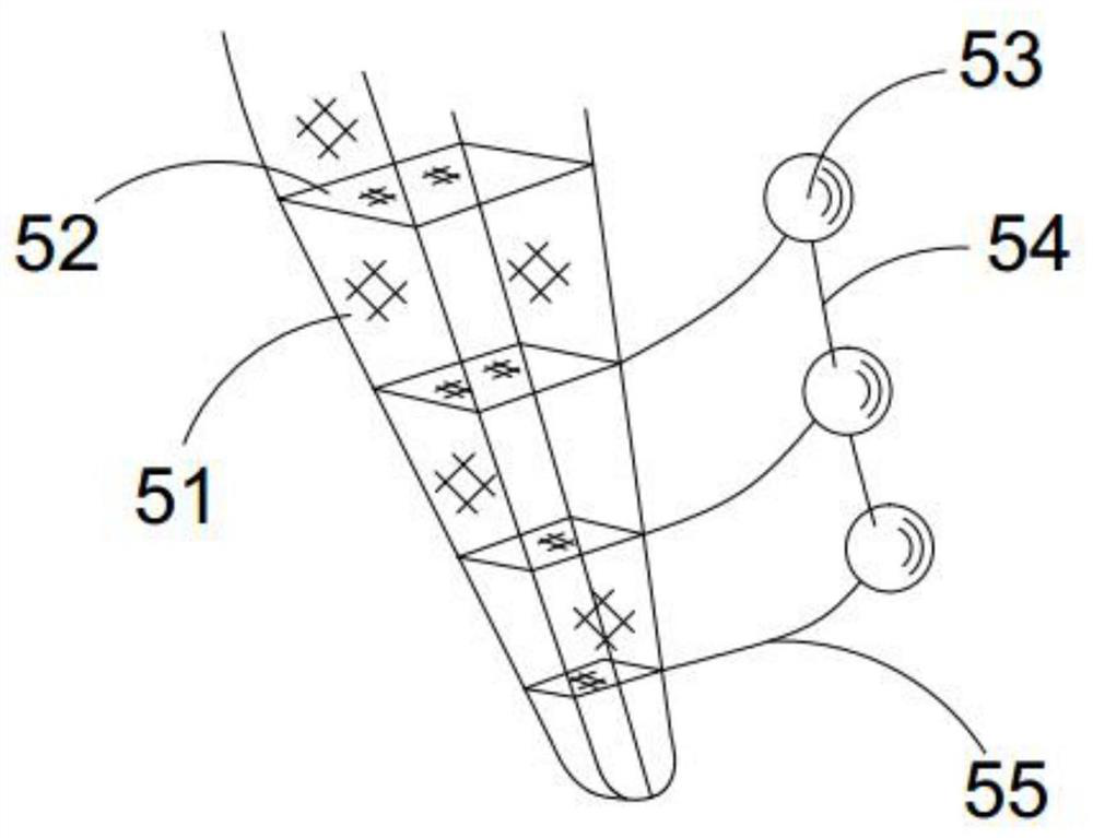 Layered net bag type trawl