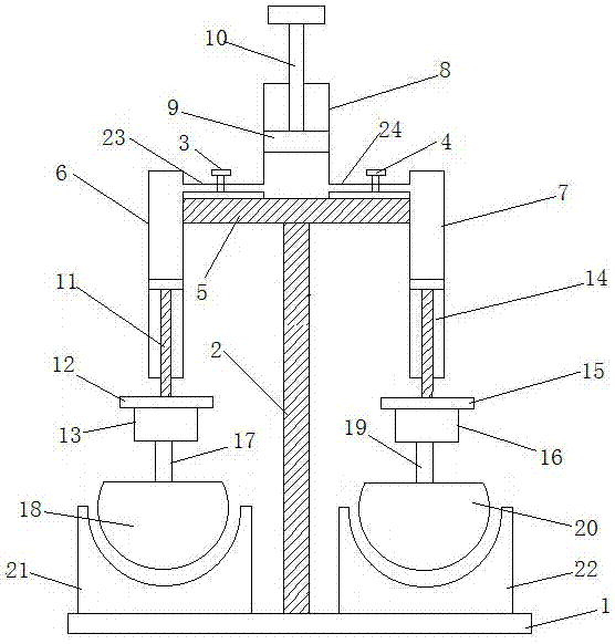 Forcing type efficient double grinding machine