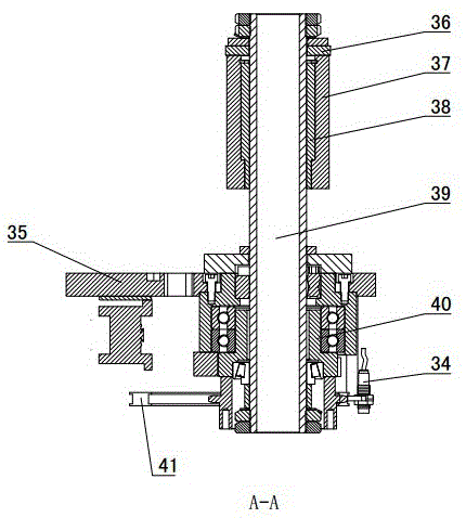 W-axis rotating mechanism and manipulator capable of rotating around z-axis