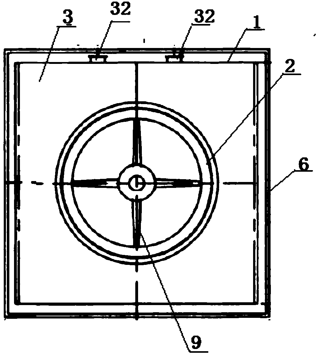 Reverse flow cooling tower