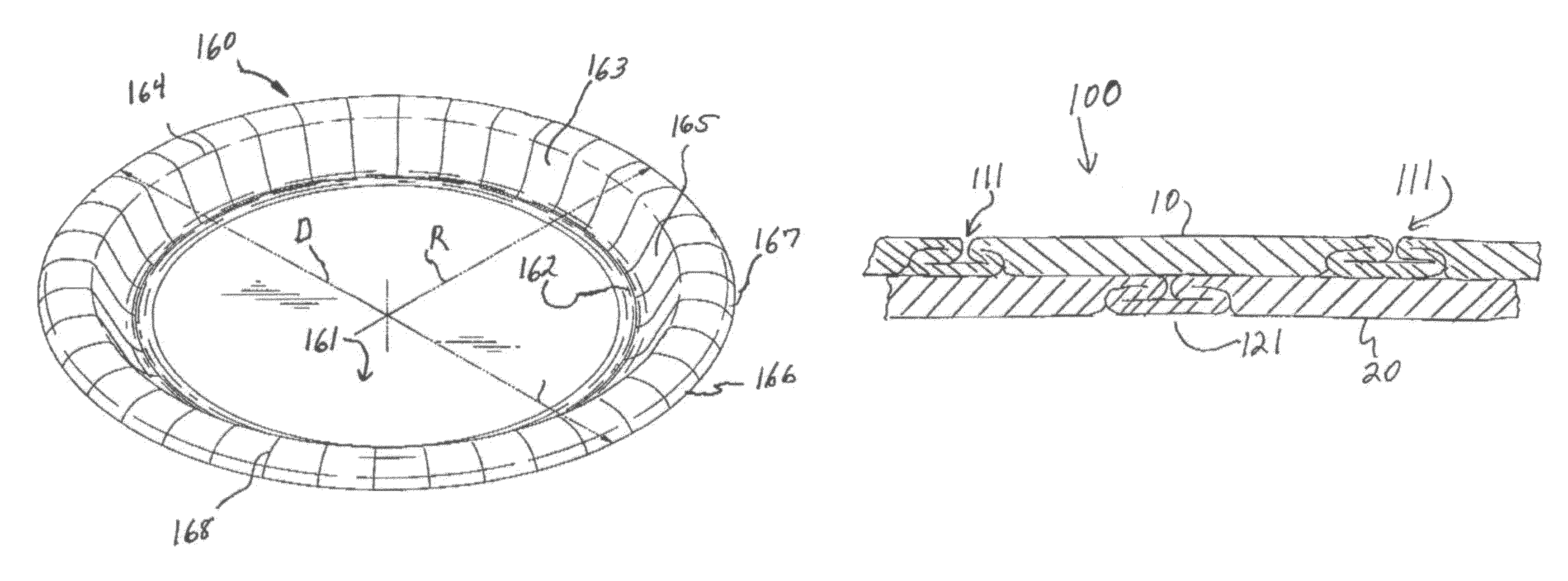 Method for in-die lamination of plural layers of material and paper-containing product made thereby