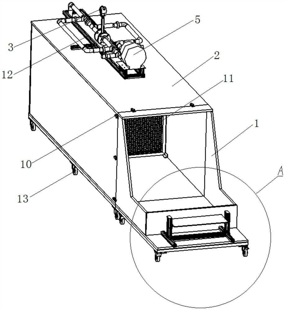 Novel automobile seat ventilation quantity measuring equipment and measuring method