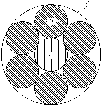 A kind of optical hybrid cable