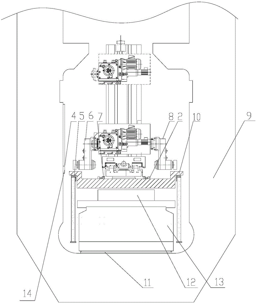 Efficient method for repairing rolling mill rack online and movable boring-milling machine