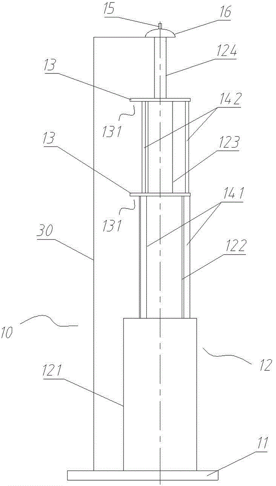 Multi-stage telescopic type isolating switch and moving end assembly thereof