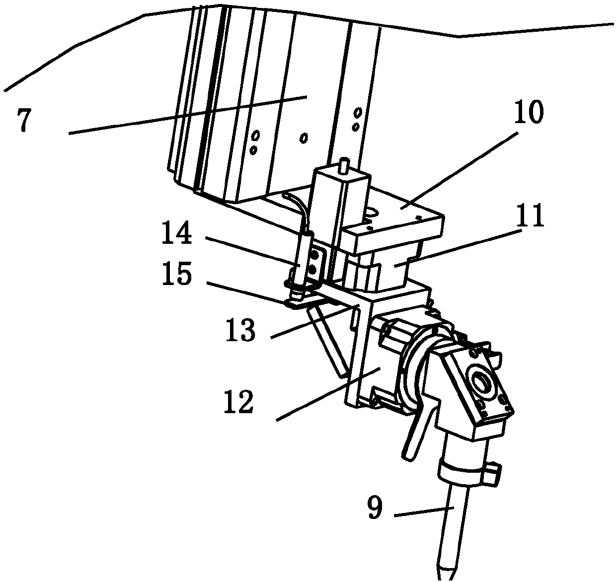 Five-axis linkage laser cutting machine and cutting process thereof