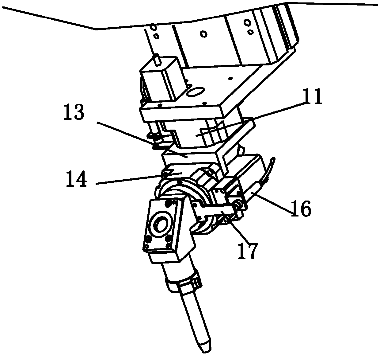 Five-axis linkage laser cutting machine and cutting process thereof