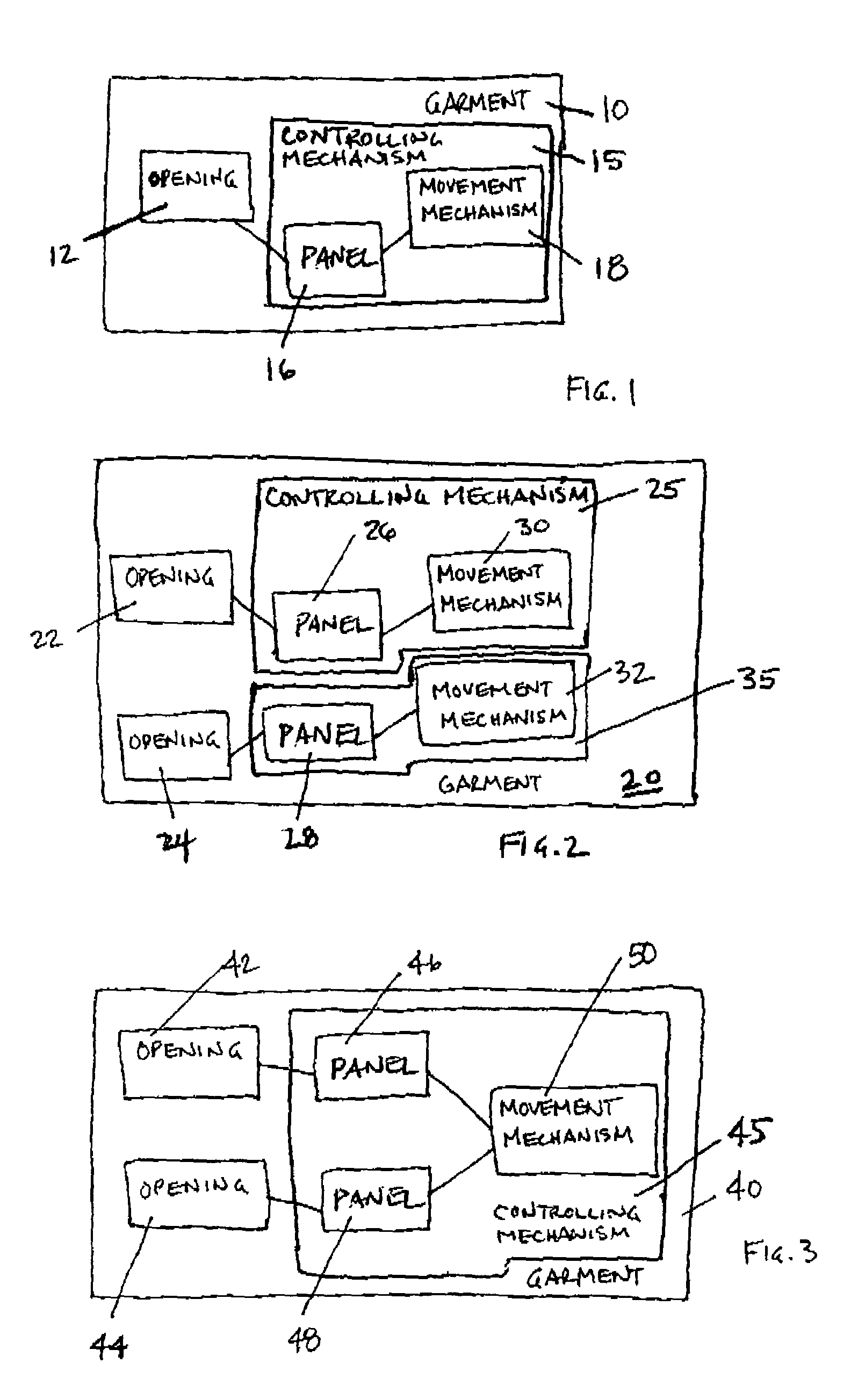 Garment with a venting structure and method of using the same