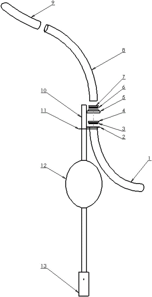 Tail-end casting device for deep-sea cage culture pneumatic conveying feeding system