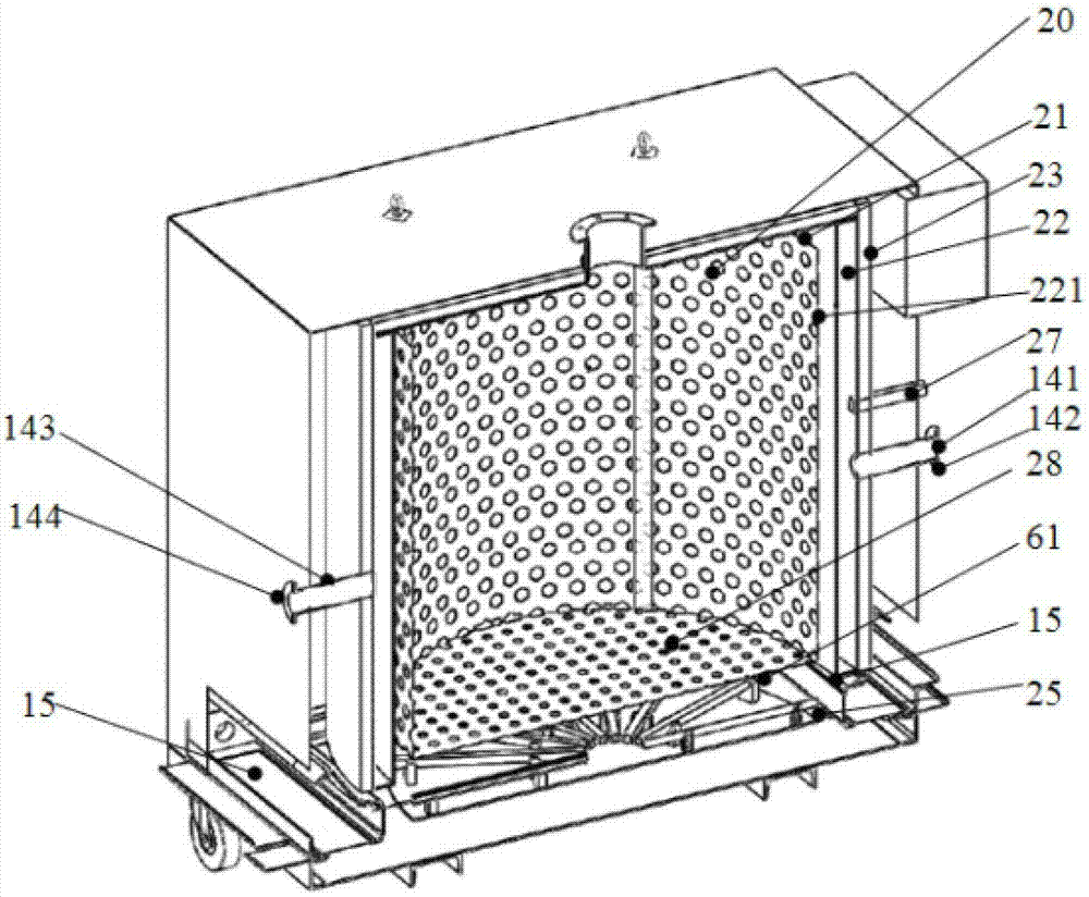 A garbage decomposition device