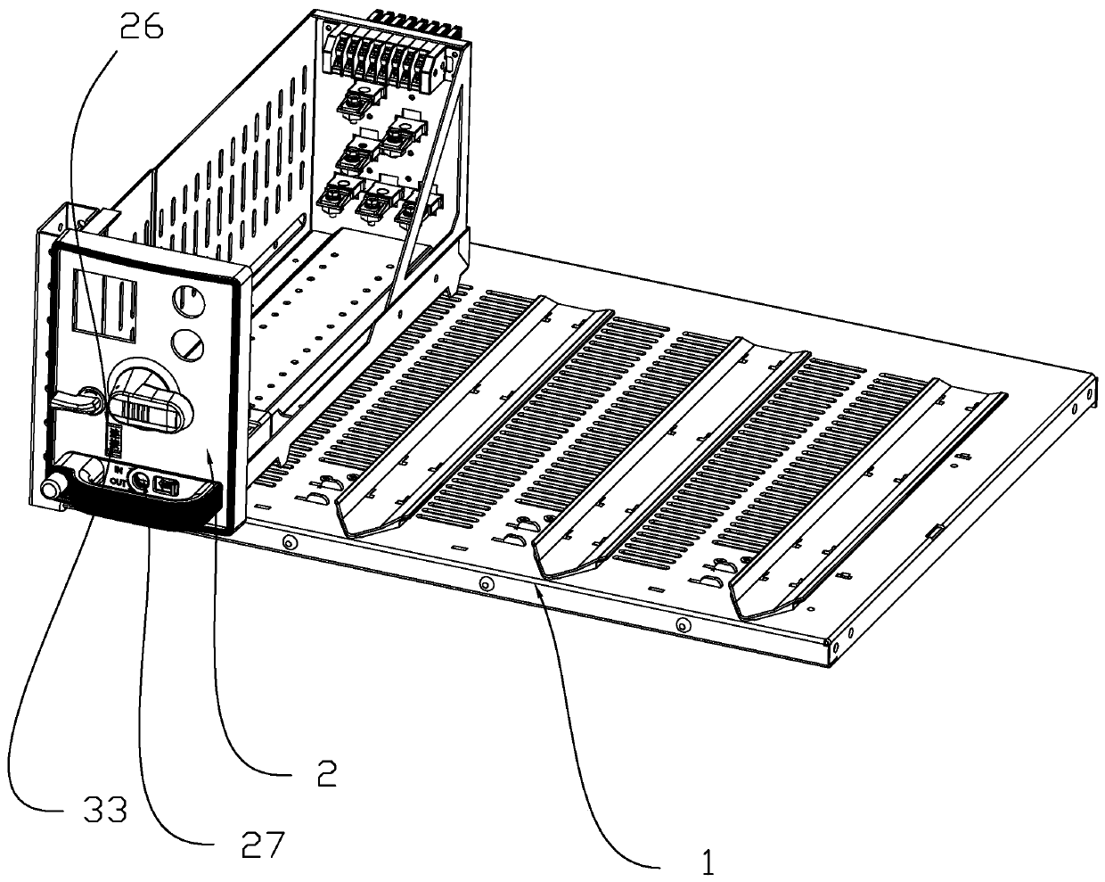 Drawer structure of switch cabinet