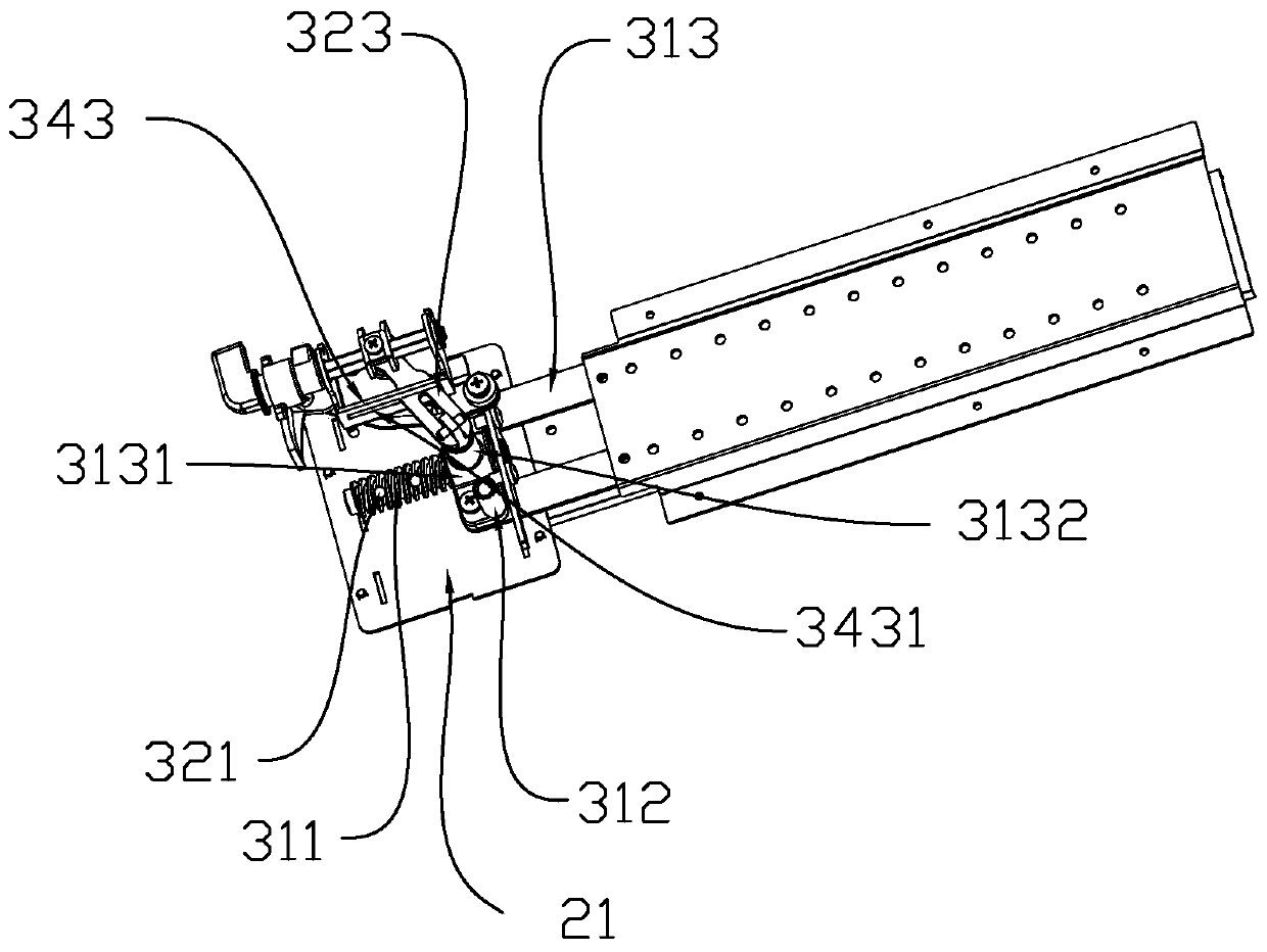 Drawer structure of switch cabinet