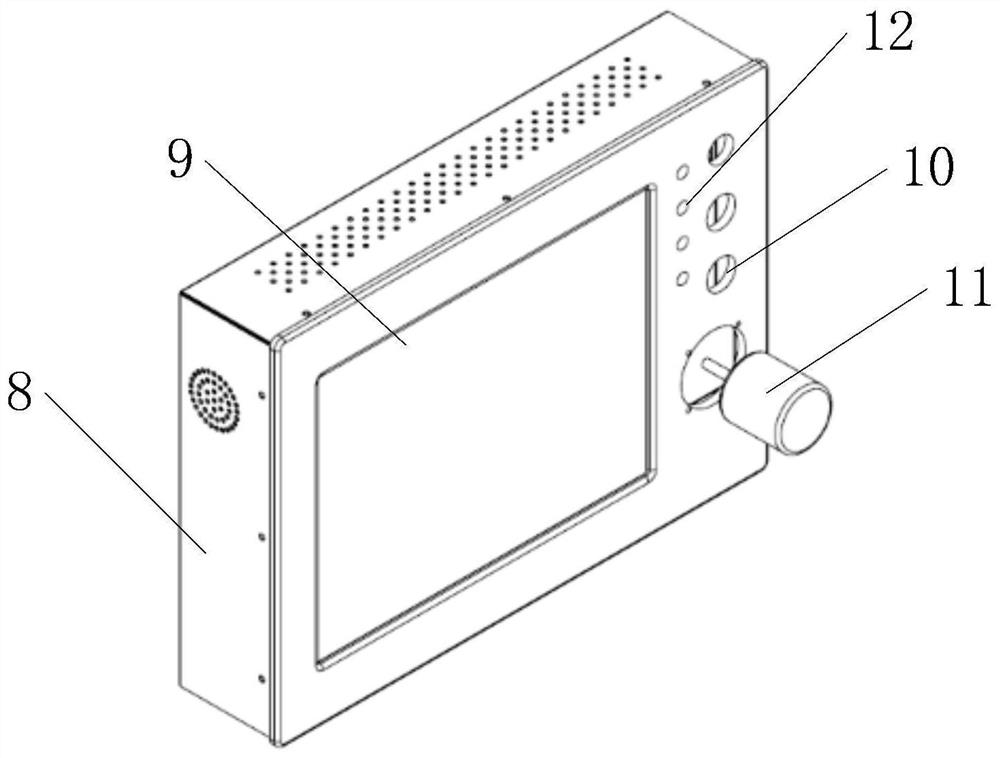 Mobile bayonet with radar speed measurement function, and control system thereof