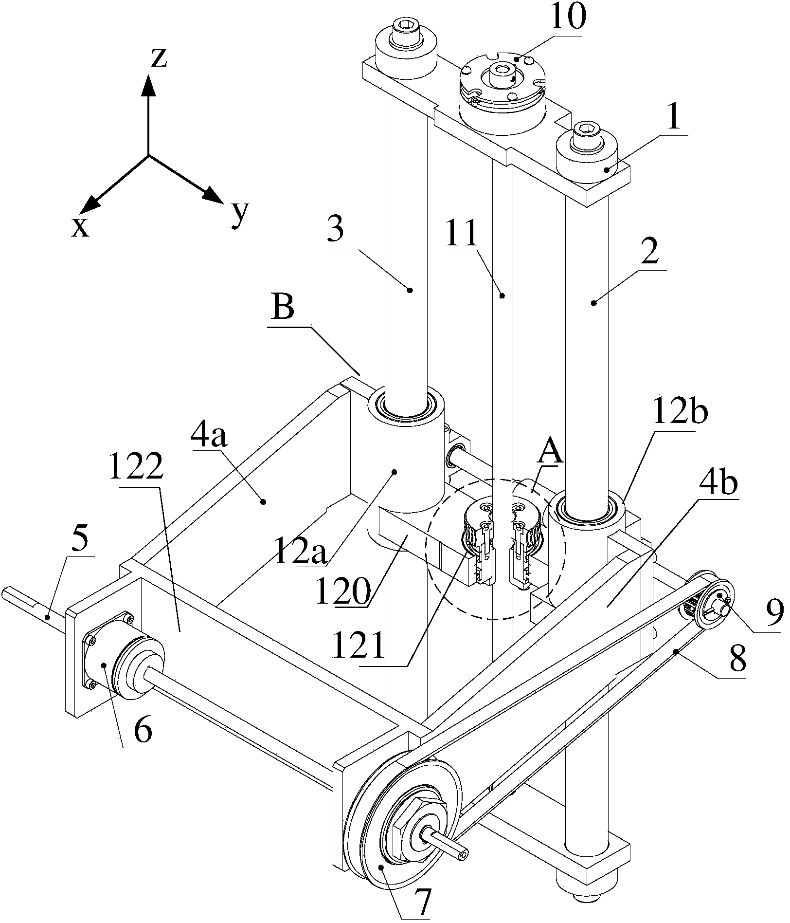 Breast X-ray radiography system and pressing device