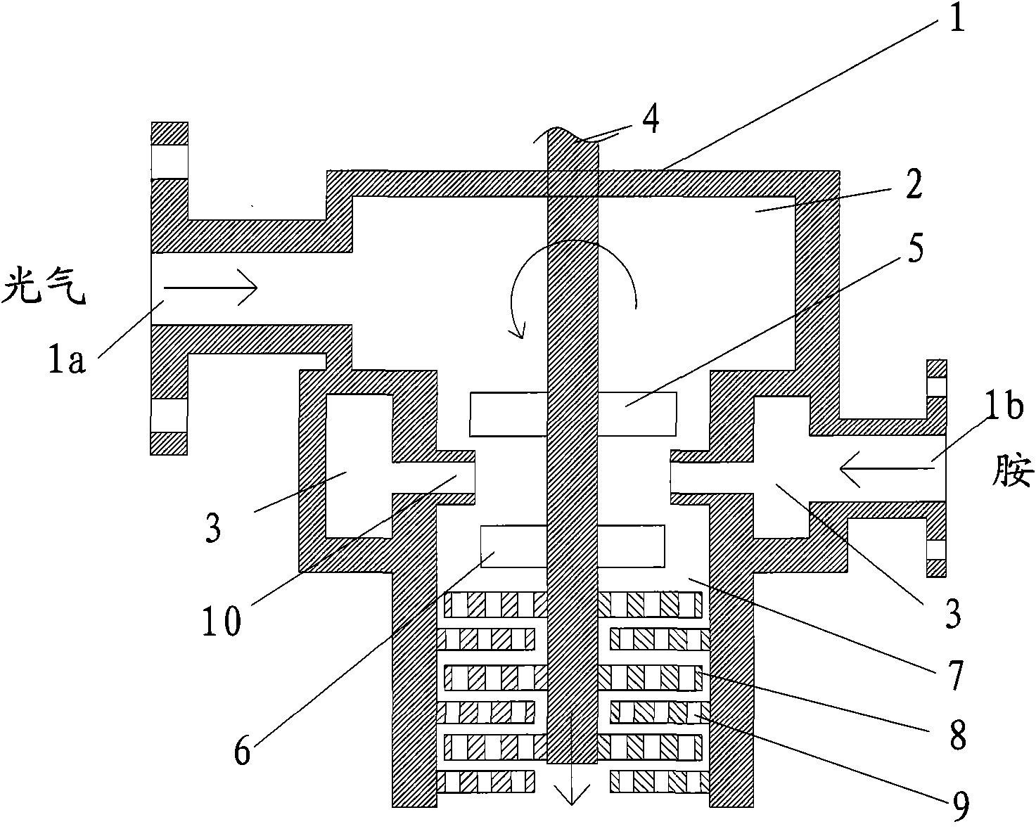 Stirring and grinding reactor and method for preparing isocyanate with same