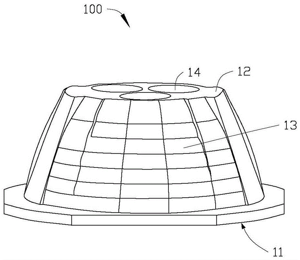 Lens and automobile lamp structure