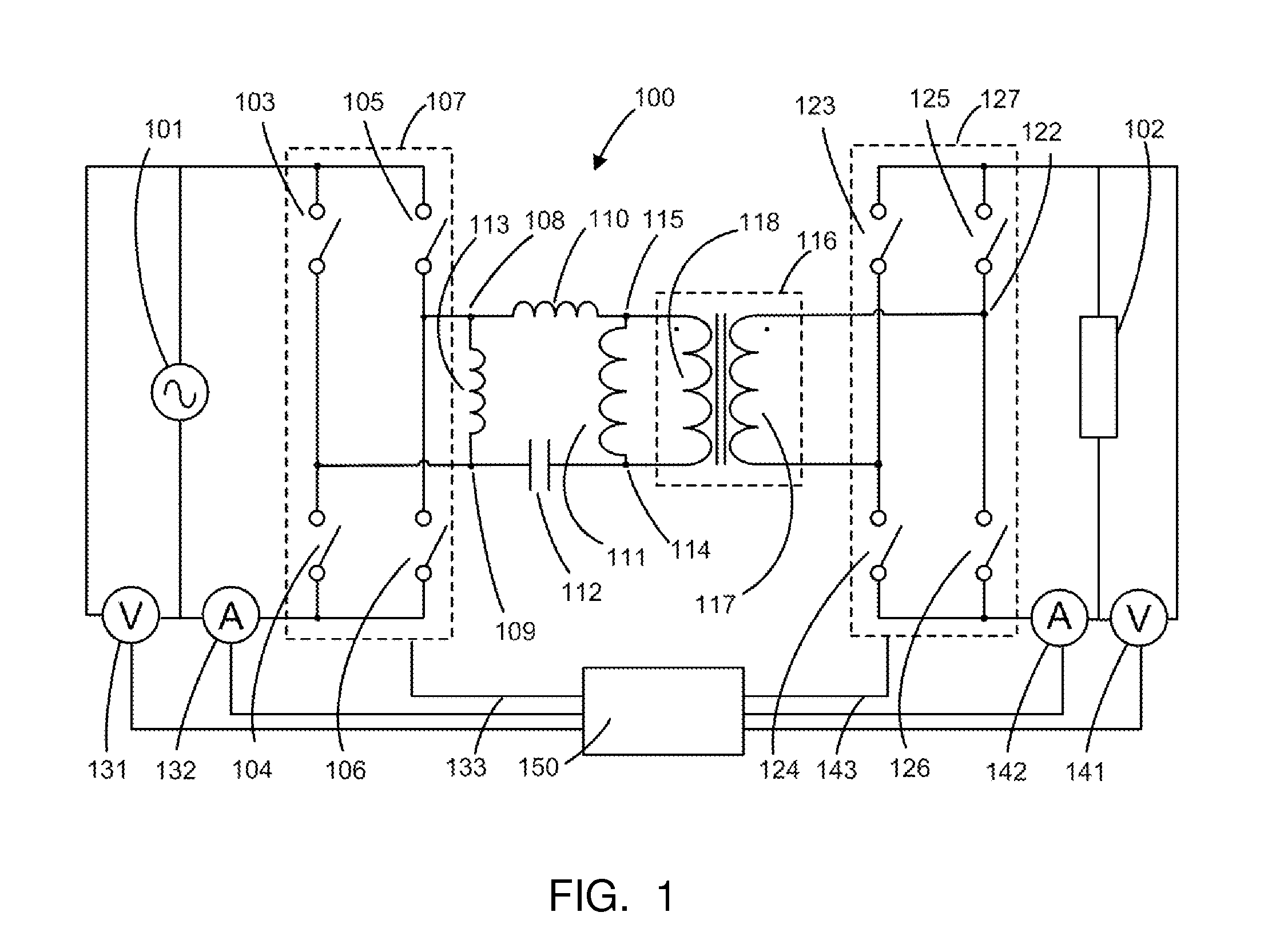 Single conversion stage bidirectional soft-switched ac-to-ac power converter