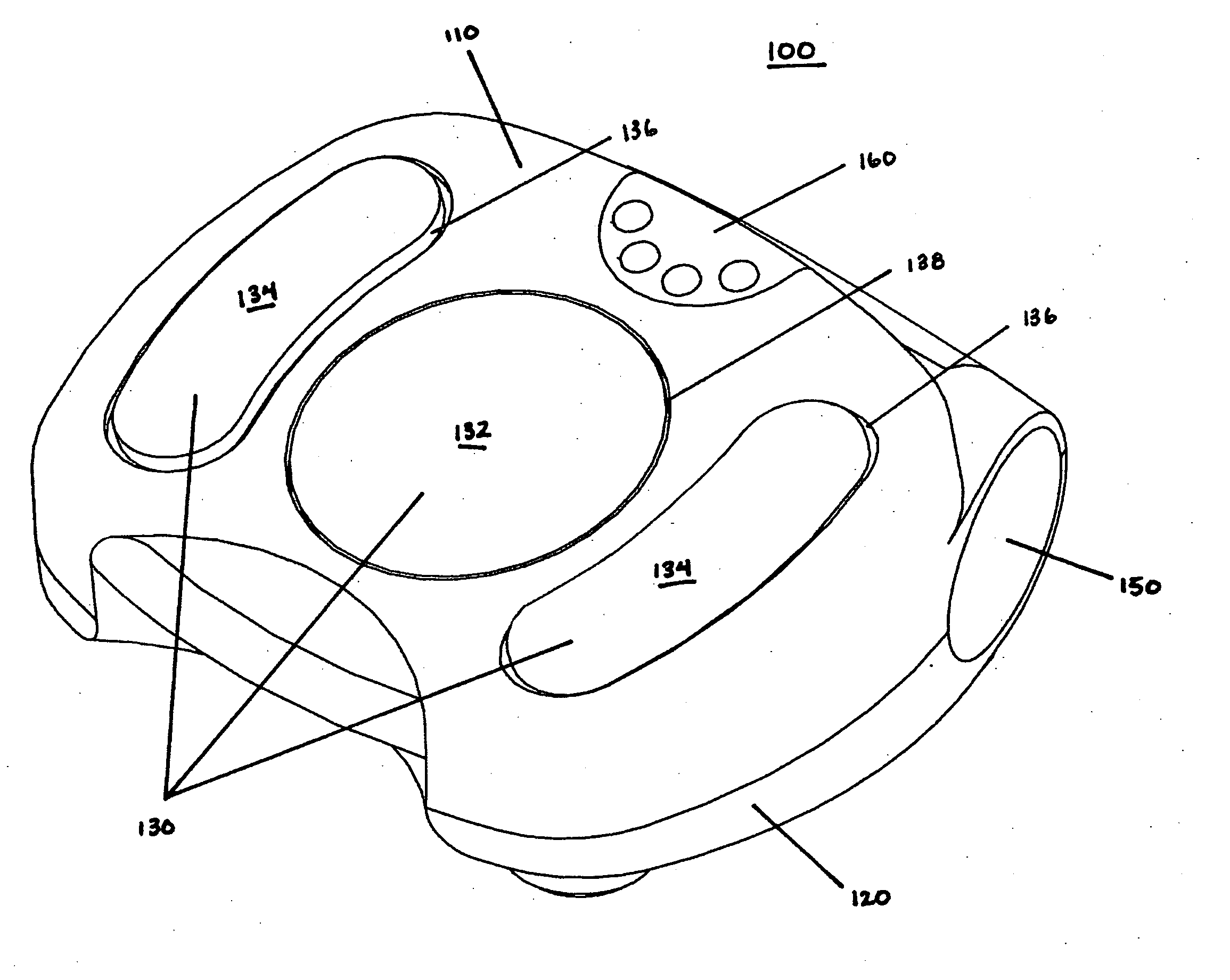 Body part treatment device with air diverter