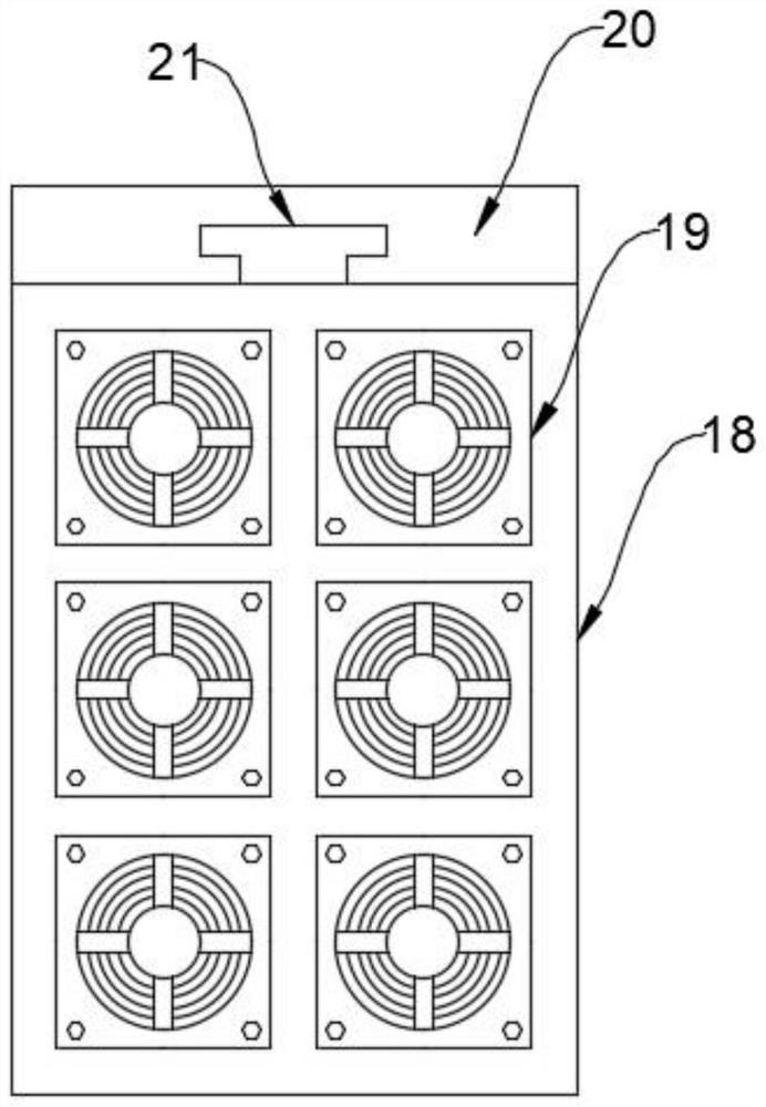 Heat dissipation and cooling low-noise structure of engine