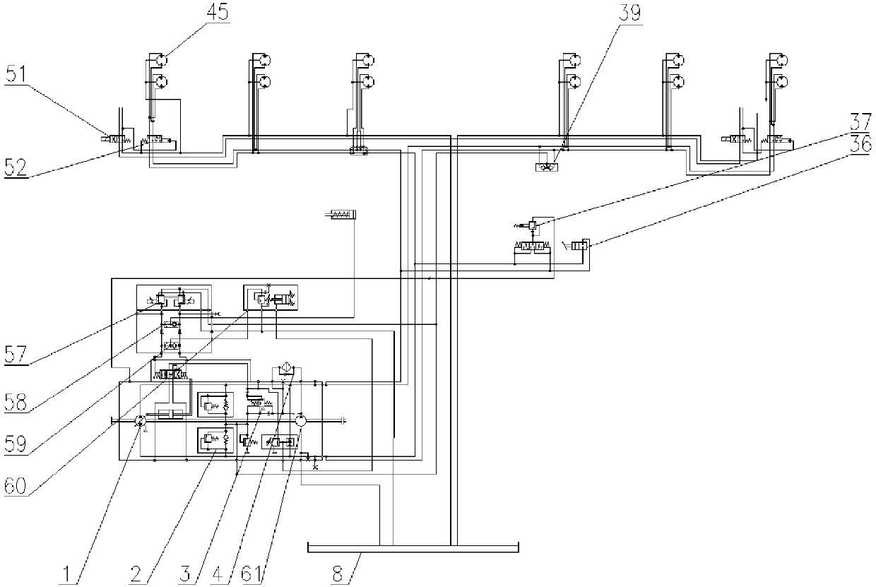 A Diesel Engine Monorail Crane Hydraulic System