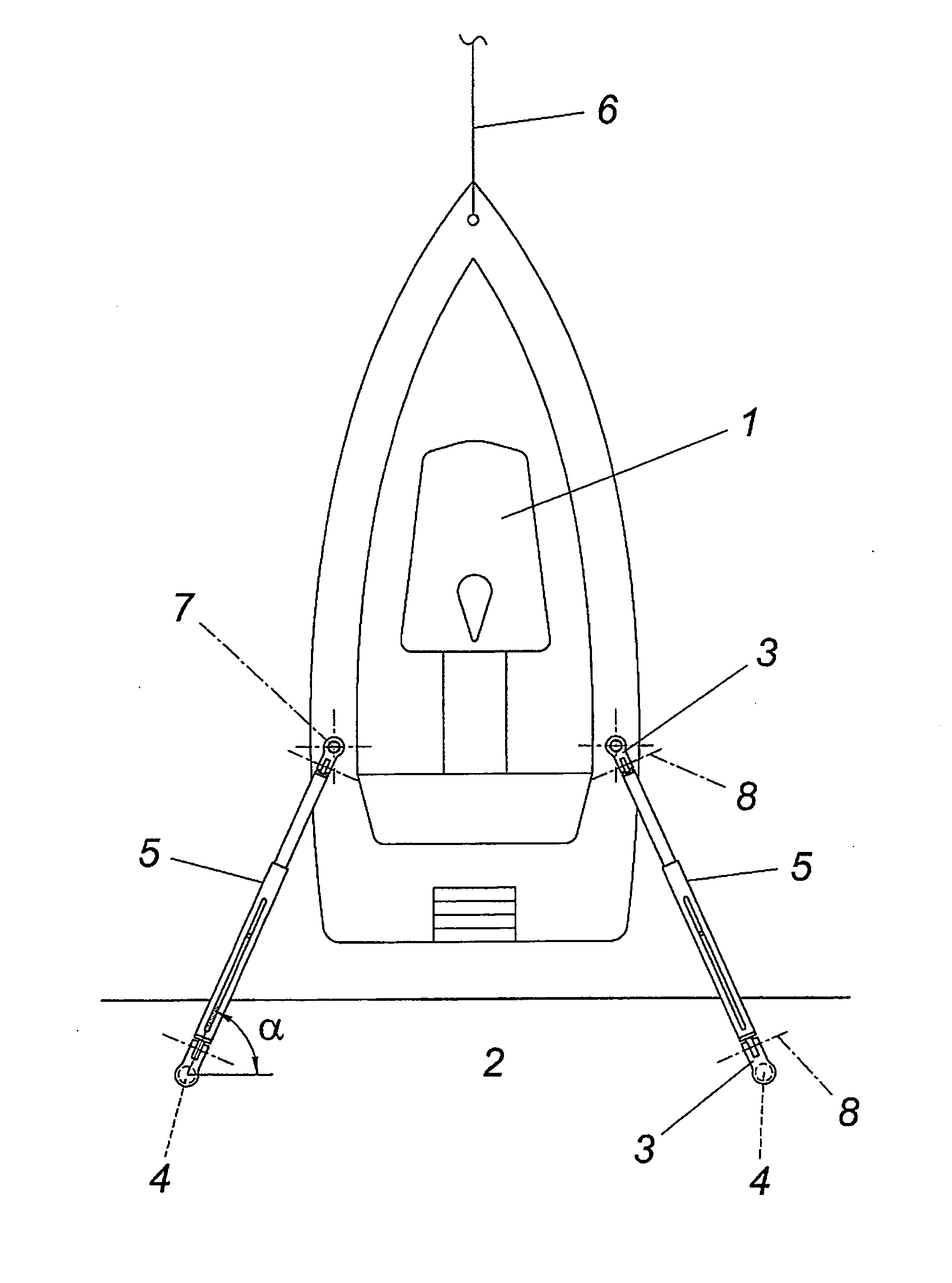 Apparatus for fixing floating bodies