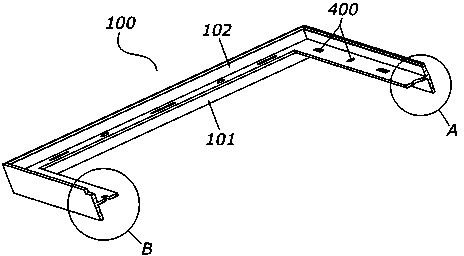 Ultra-thin liquid crystal display device and method for assembling same