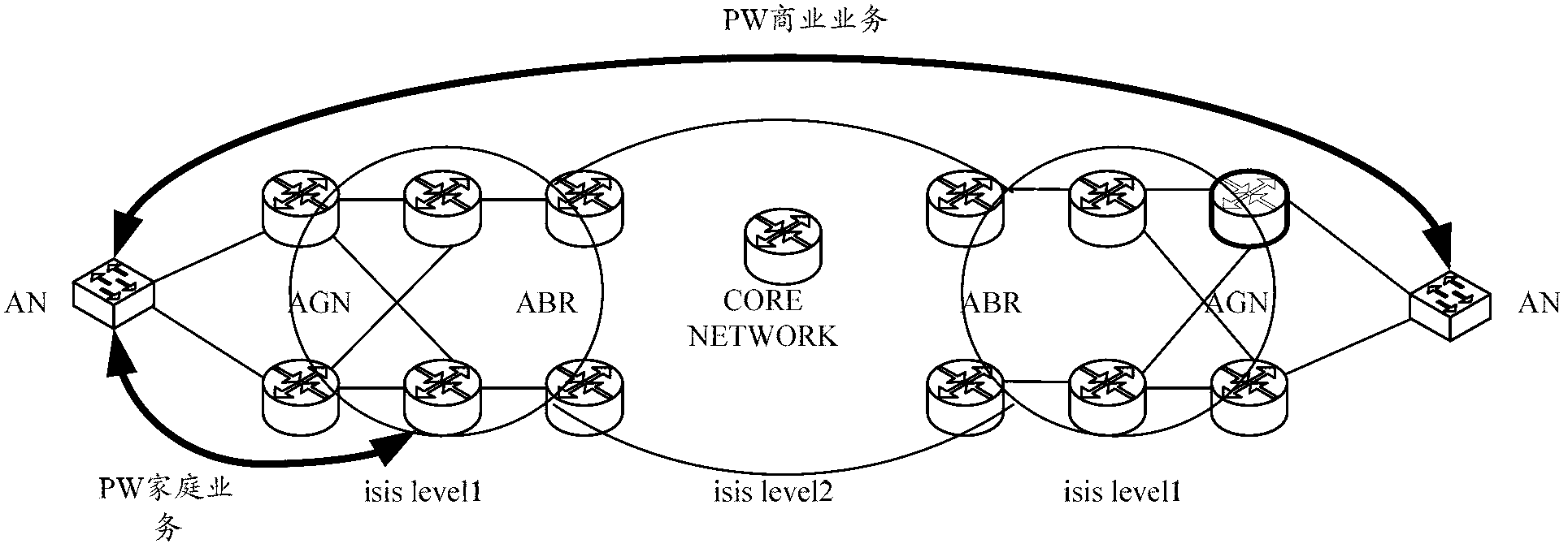 Method, system and device for establishing and removing cross-domain LSP (Label Switching Path)