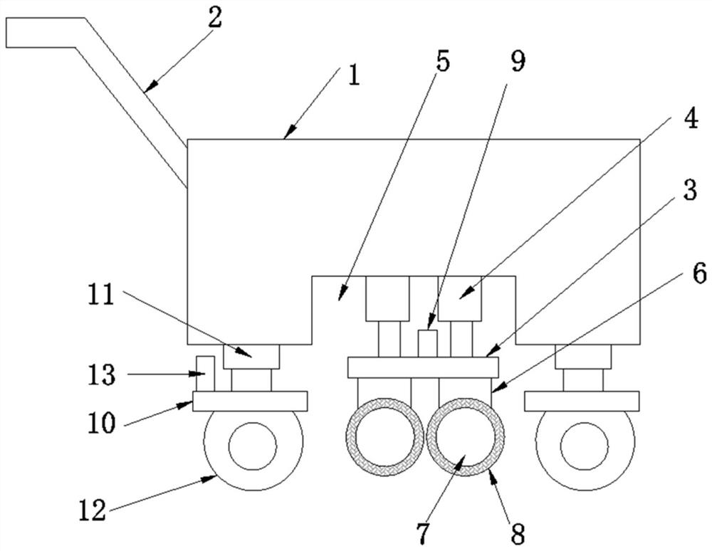 Soil turning device for vegetable planting