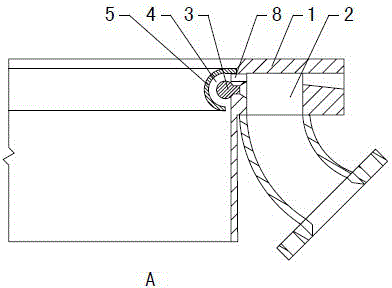 Processing method of gasification furnace quenching ring