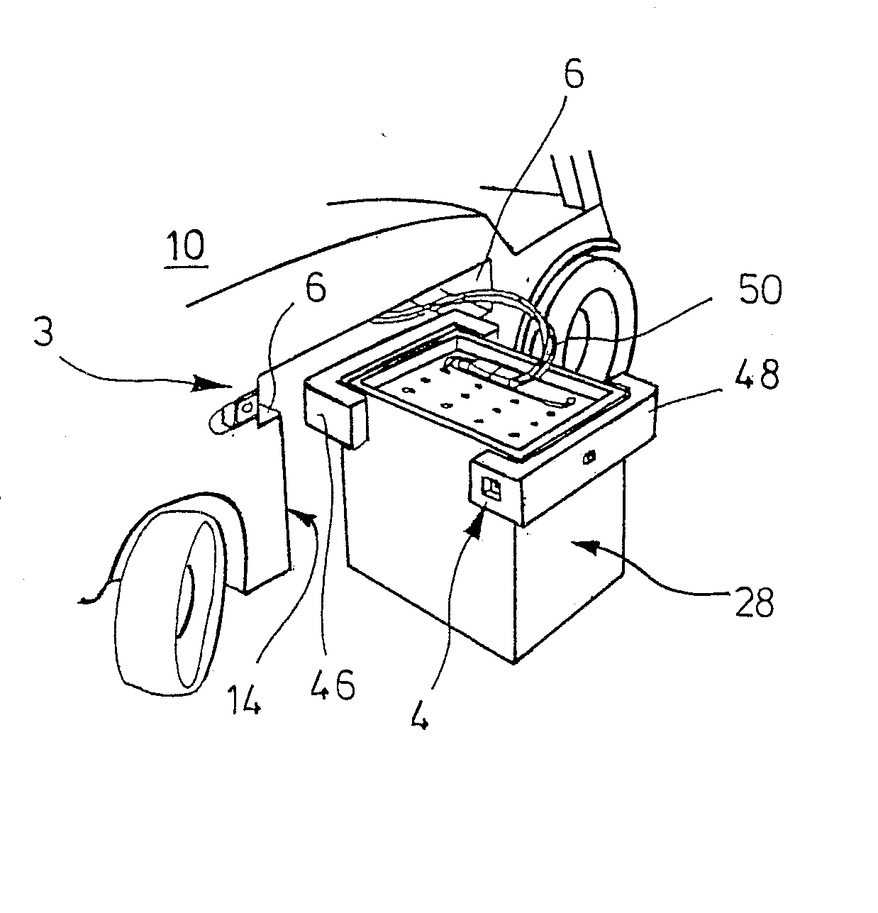 Battery exchange system for a battery-driven industrial truck