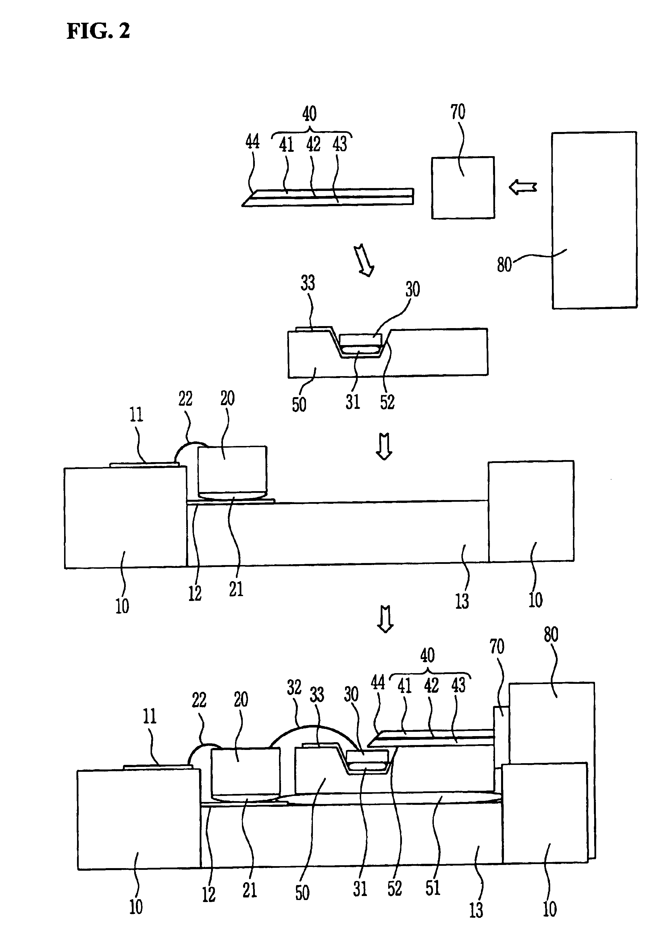 Parallel optical interconnection module and method for manufacturing the same