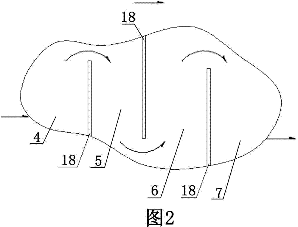 Vertical oxygen-enriched vortex domestic sewage device and method