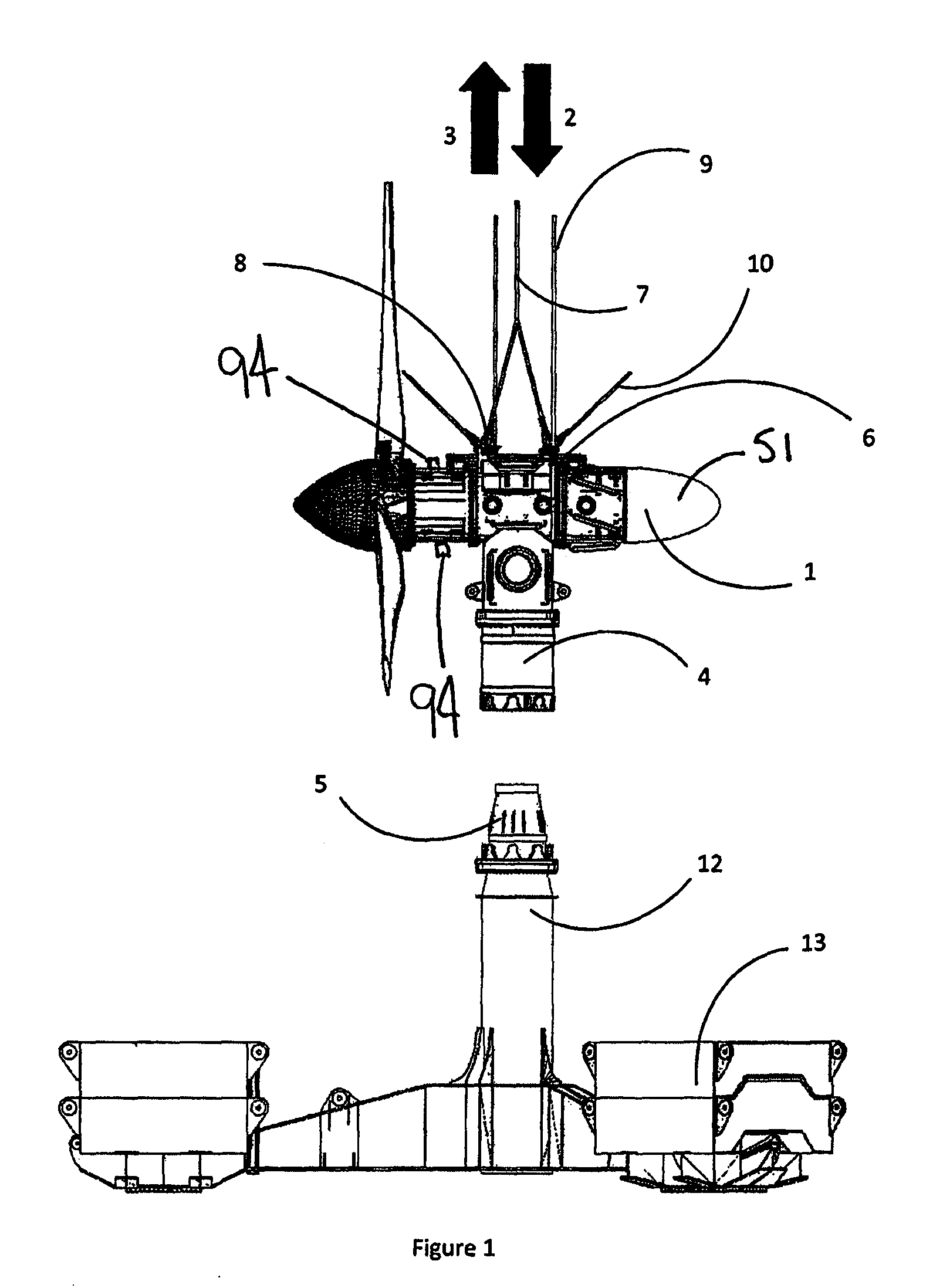 Deployment apparatus and method of deploying an underwater power generator