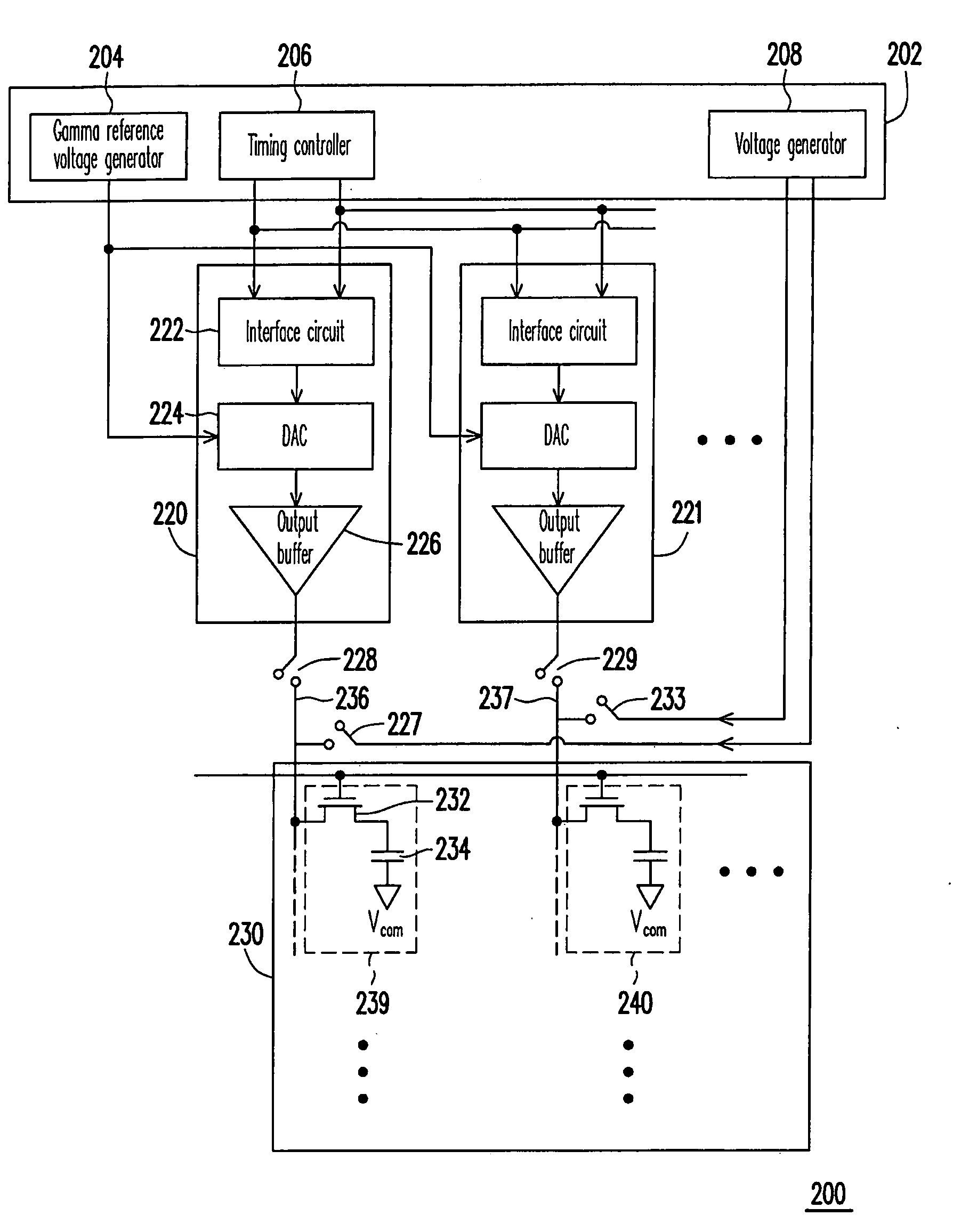 Display and two step driving method thereof