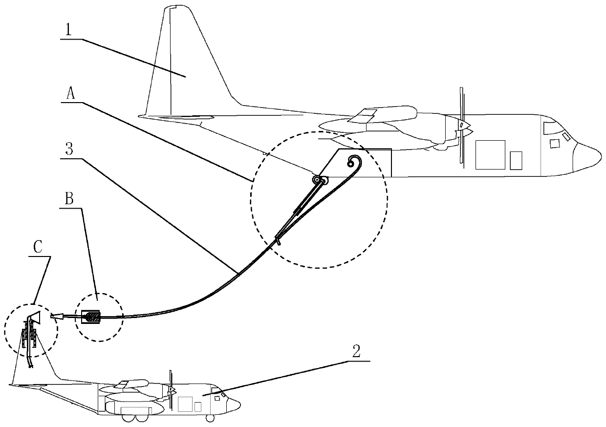 Air refueling device with high safety