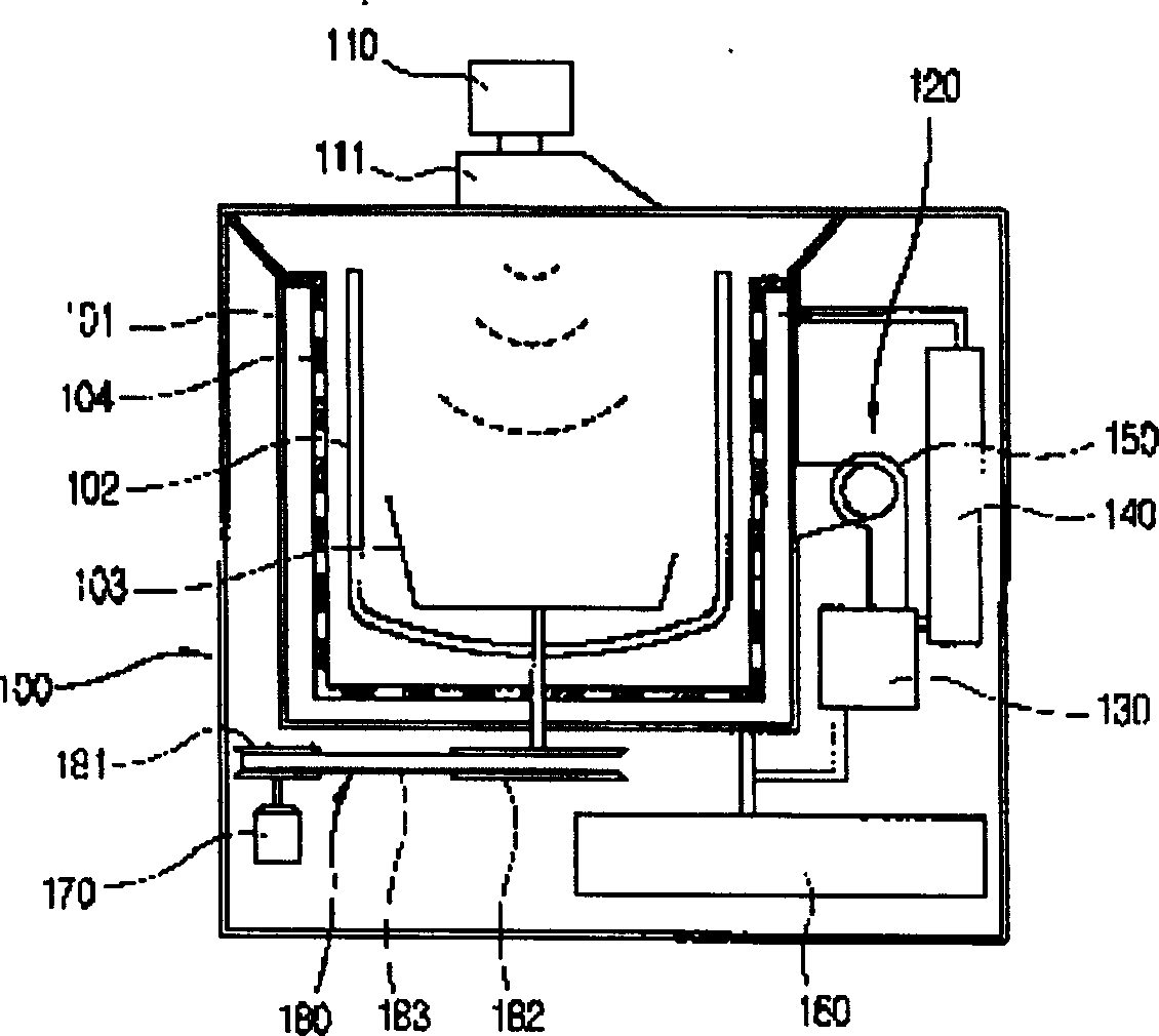 Steam circulation device of microwave heating garbage treatment equipment