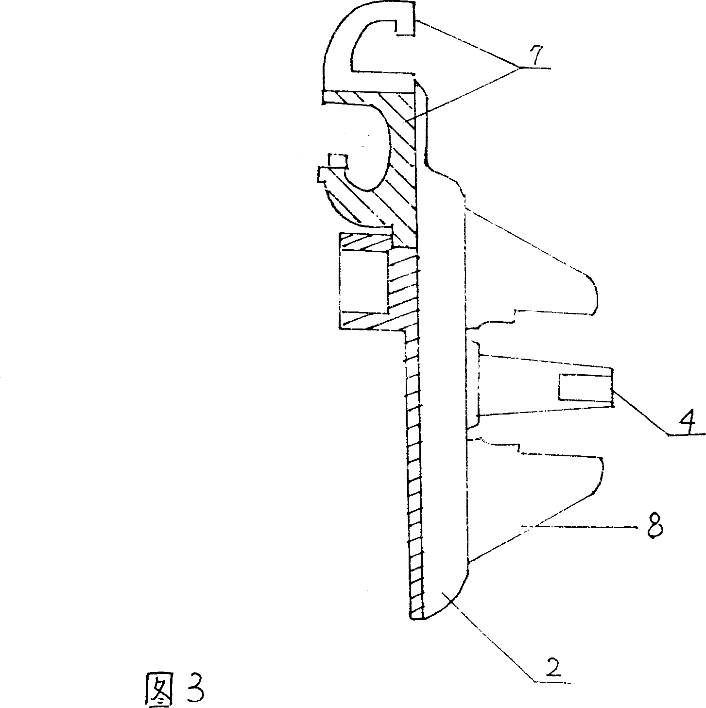 Lifting clamping device for automobile window glass