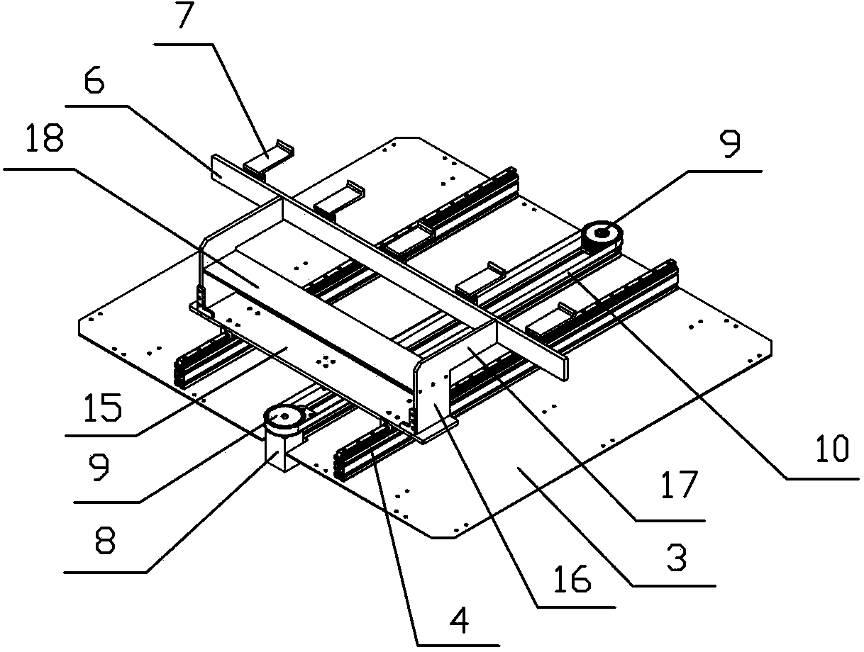 Full-automatic device for picking and placing rechargeable battery in transfer case